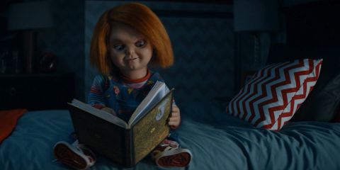 Chucky reads Jake's journal in 'Chucky.'
