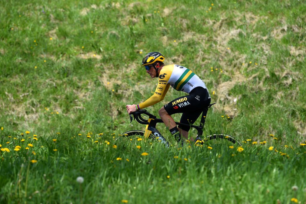 Rohan Dennis during the mountain time trial at Tour de Romandie