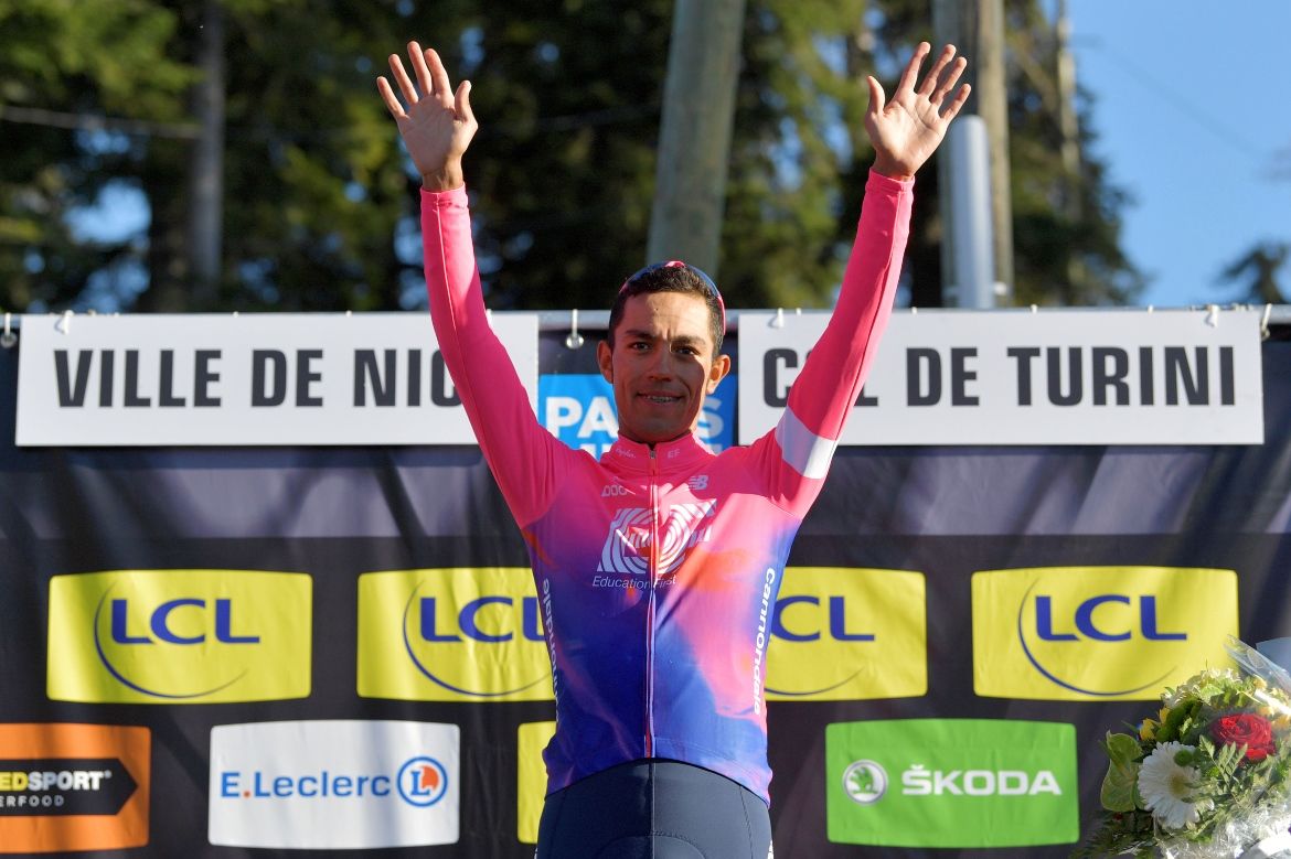 Daniel Martinez on the podium