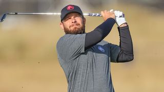 Tyrrell Hatton takes a shot at the Alfred Dunhill Links Championship