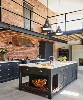 Dark blue kitchen Hartford in Nightshade, from £20,000, Tom Howley