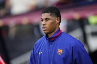 Barcelona forward Marcus Rashford