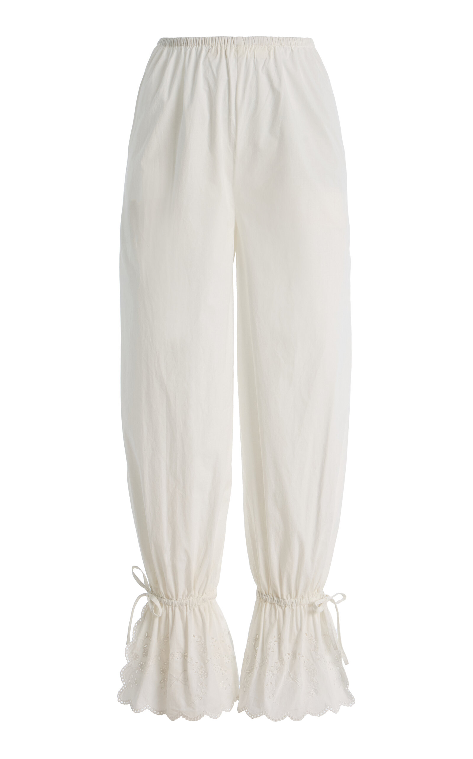 Exclusive Lois Broderie Anglaise Cotton Balloon Pants