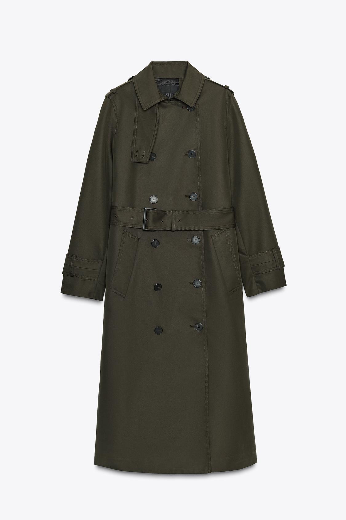 Zw Collection Water-Repellent Trench Coat
