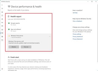 Windows Security Health Report