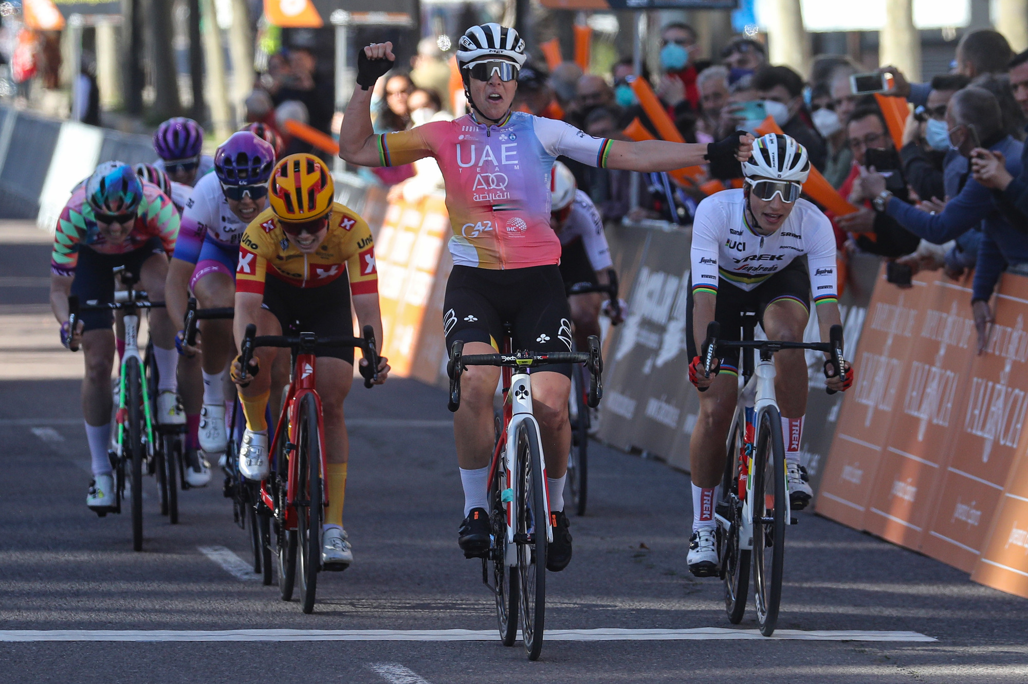 Vuelta a Andalucia - Ruta Del Sol 2022 - 68th Edition - 5th stage Huesa - Chiclana de Segura 167,1 km - 20/02/2022 - Marta Bastianelli (ITA - UAE Team ADQ) - photo Luis Angel Gomez/SprintCyclingAgency©2022