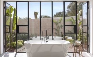 Bathroom at Finca Serena hotel, Mallorca, Spain
