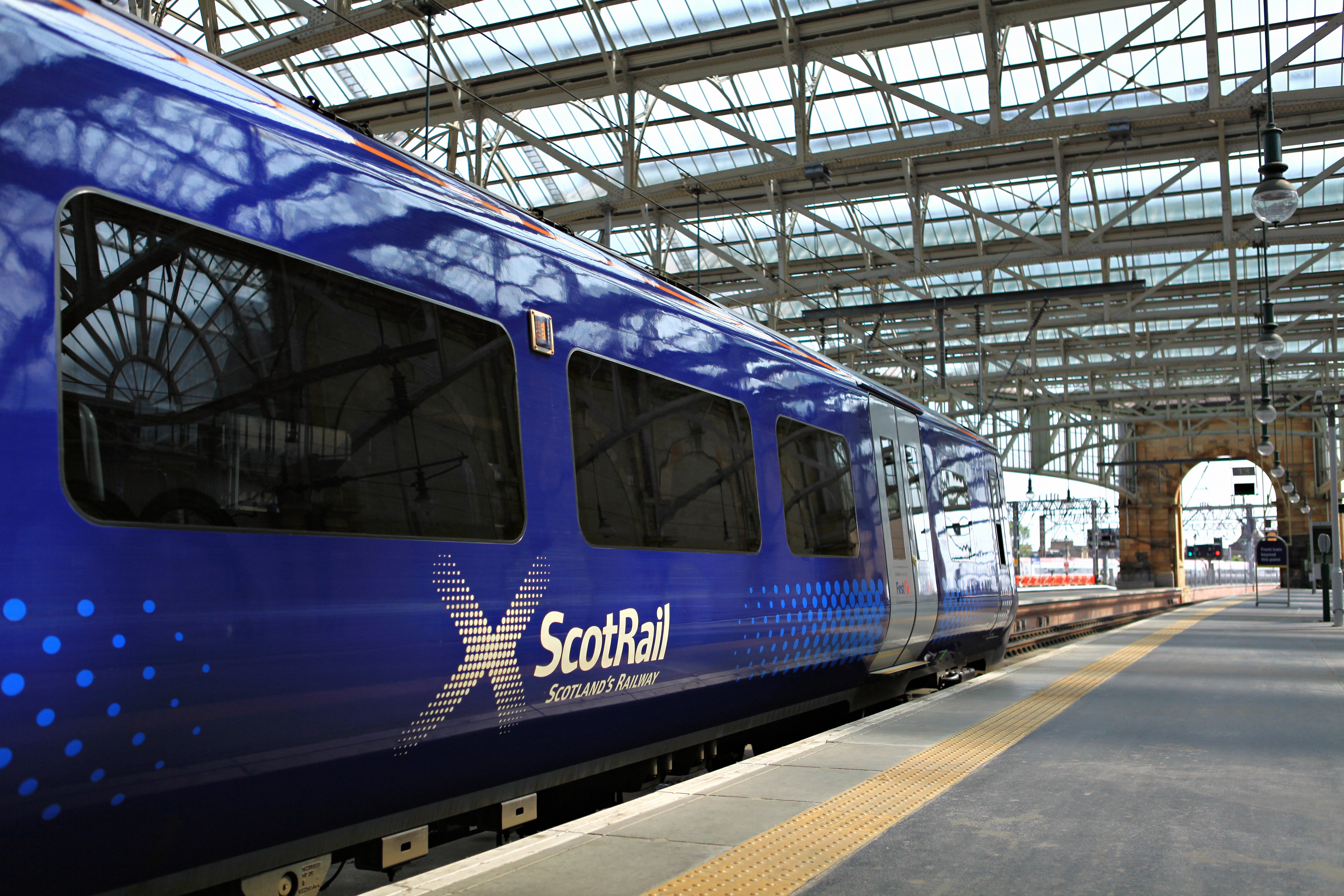 ScotRail train at station