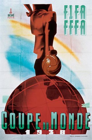 France 1938 world cup poster
