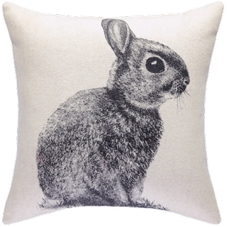 matalan rabbit printed pillow