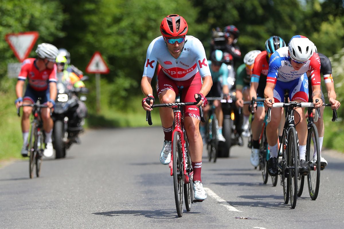 Alex Dowsett went deep into the finale but ran out of gas