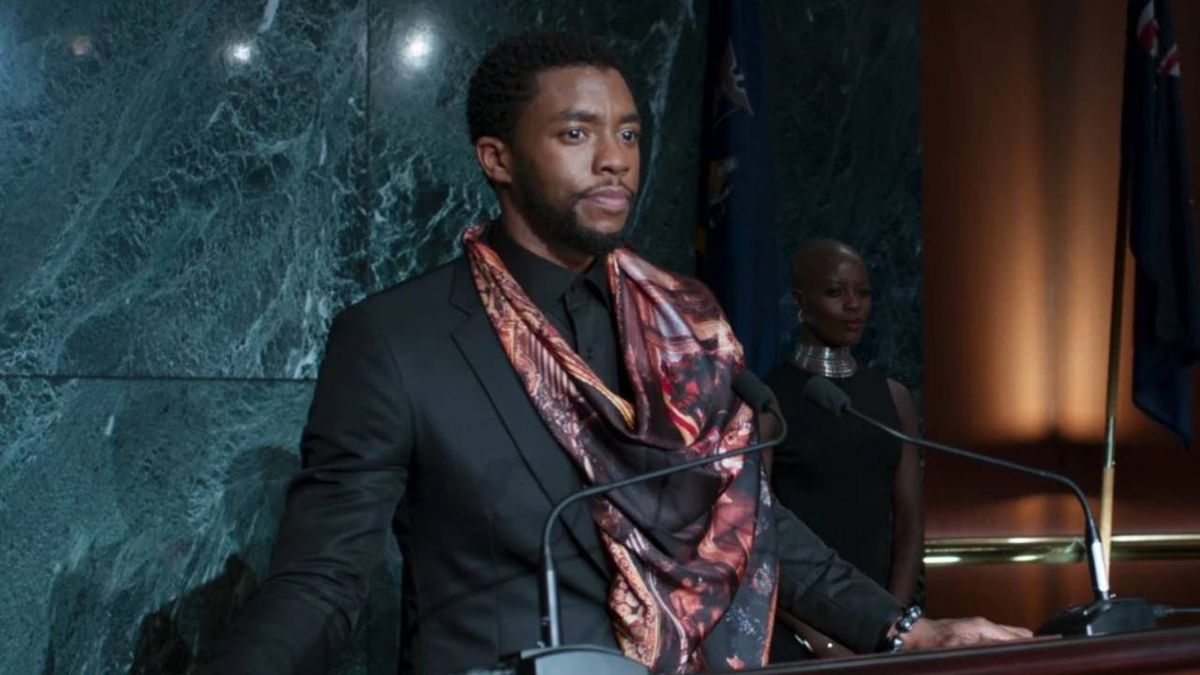 T&#039;Challa at UN in Black Panther