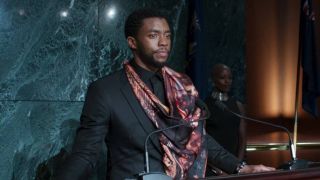 T'Challa at UN in Black Panther