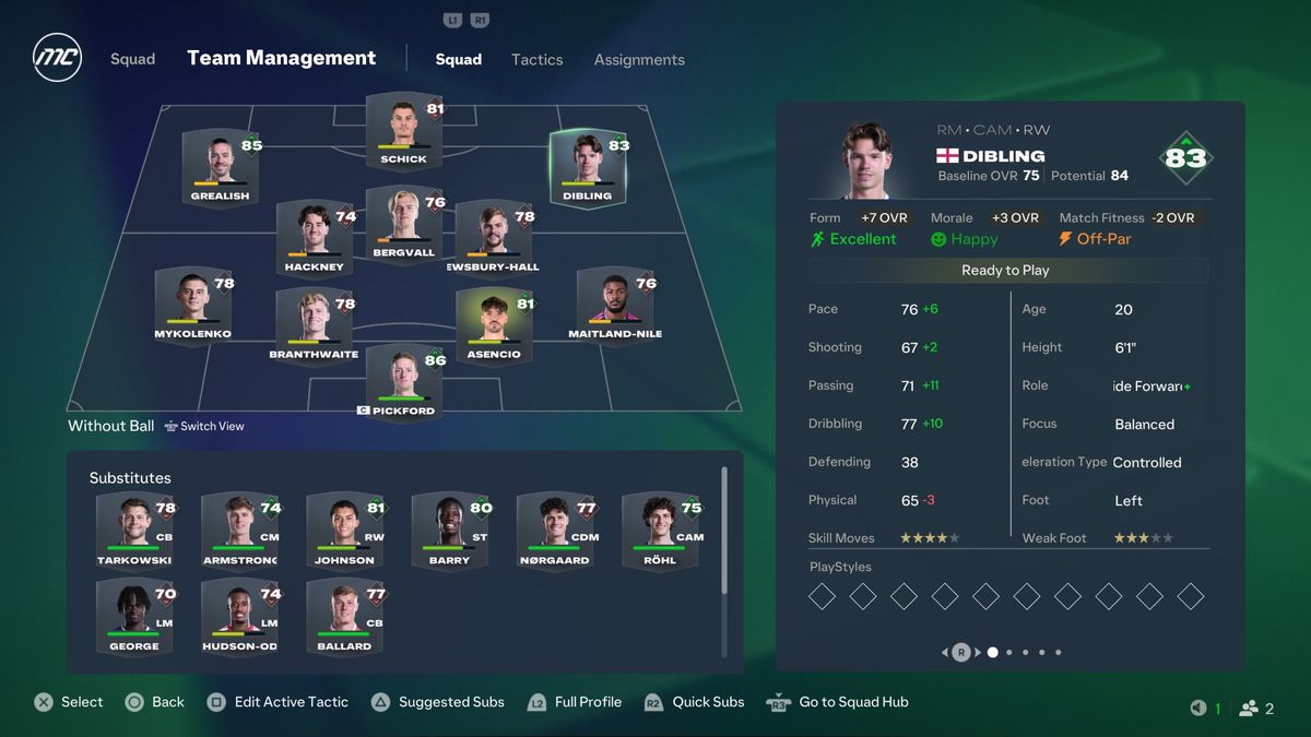 Screenshots from EA Sports FC 27
