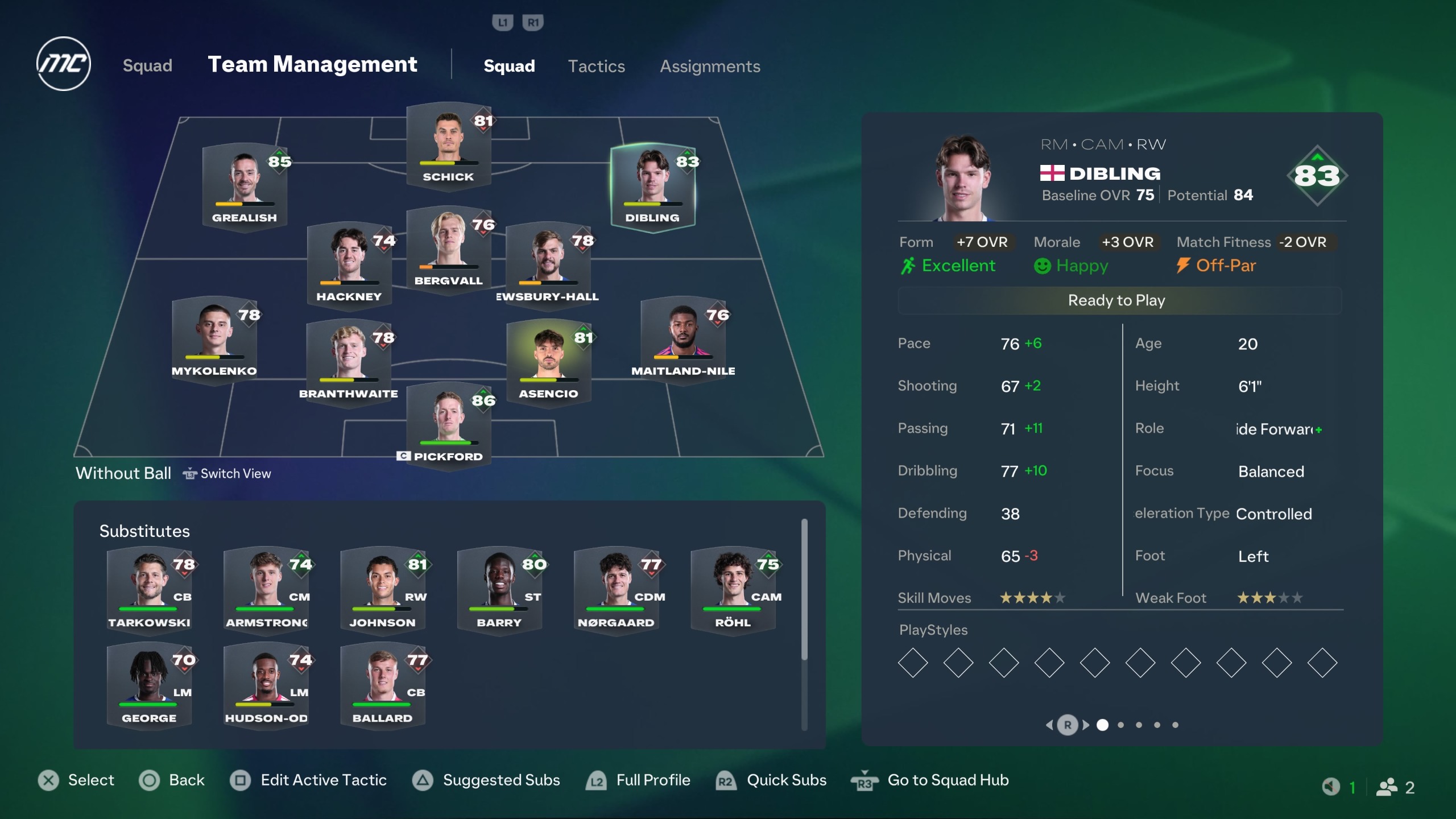Screenshots from EA Sports FC 27