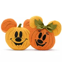 Mickey and Minnie Mouse Halloween Pumpkin Accent Pillow | $29.99 at Disney StoreUK: