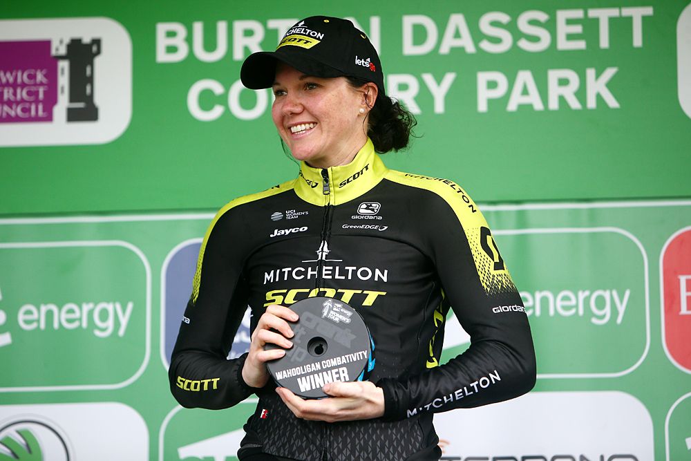 Sarah Roy (Mitchelton-Scott) gets the combativity award after stage 4