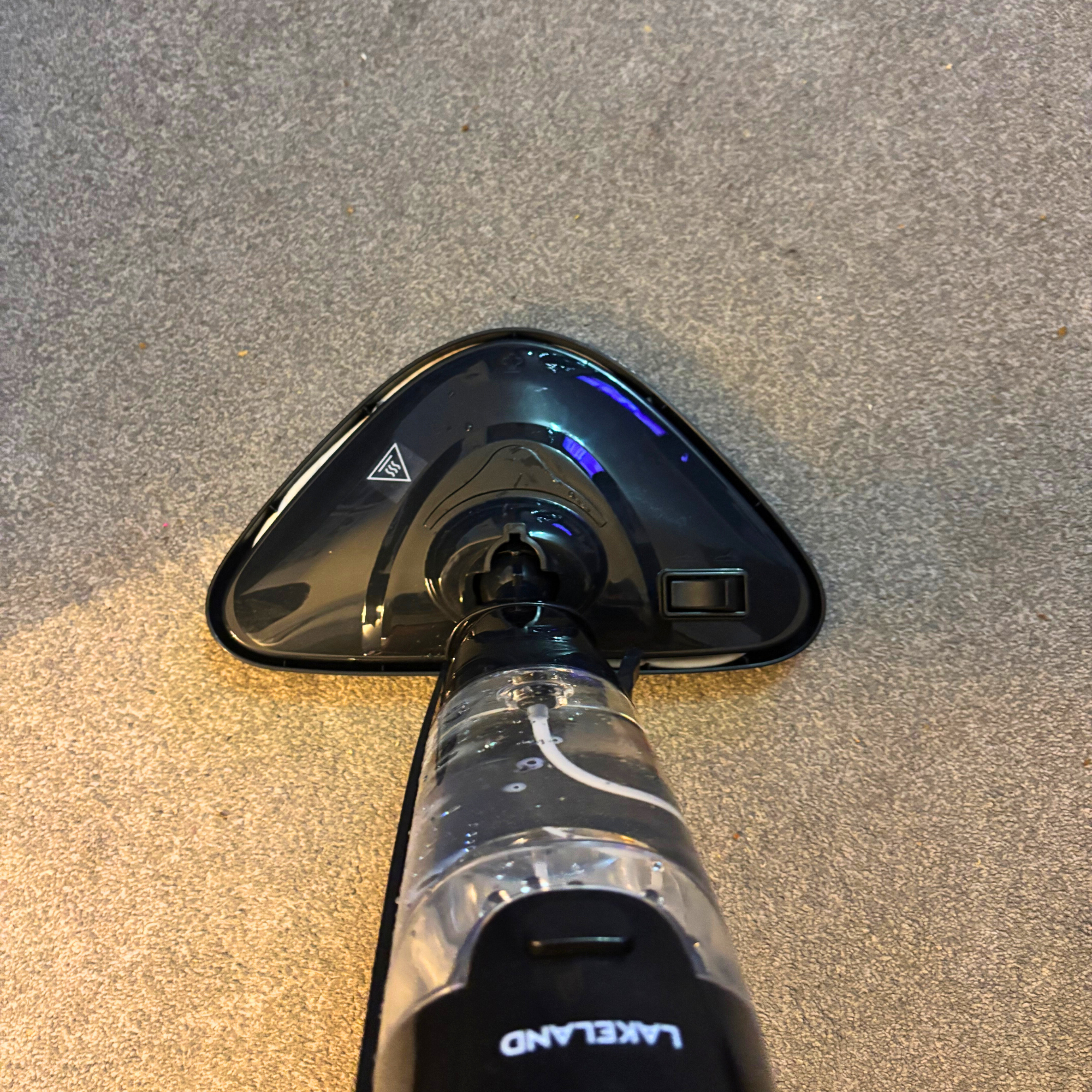 Lakeland 2-in-1 Steam Mop in use on carpet