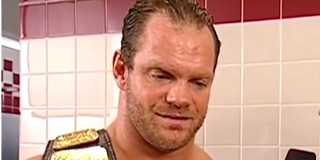 chris benoit wwe interview in bathroom