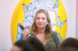 Whitney Wolfe Herd speaks during "Women In Charge" on September 10, 2019 in New York City.