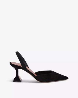 AMINA MUADDI, Holli 70 Suede Slingback Heels