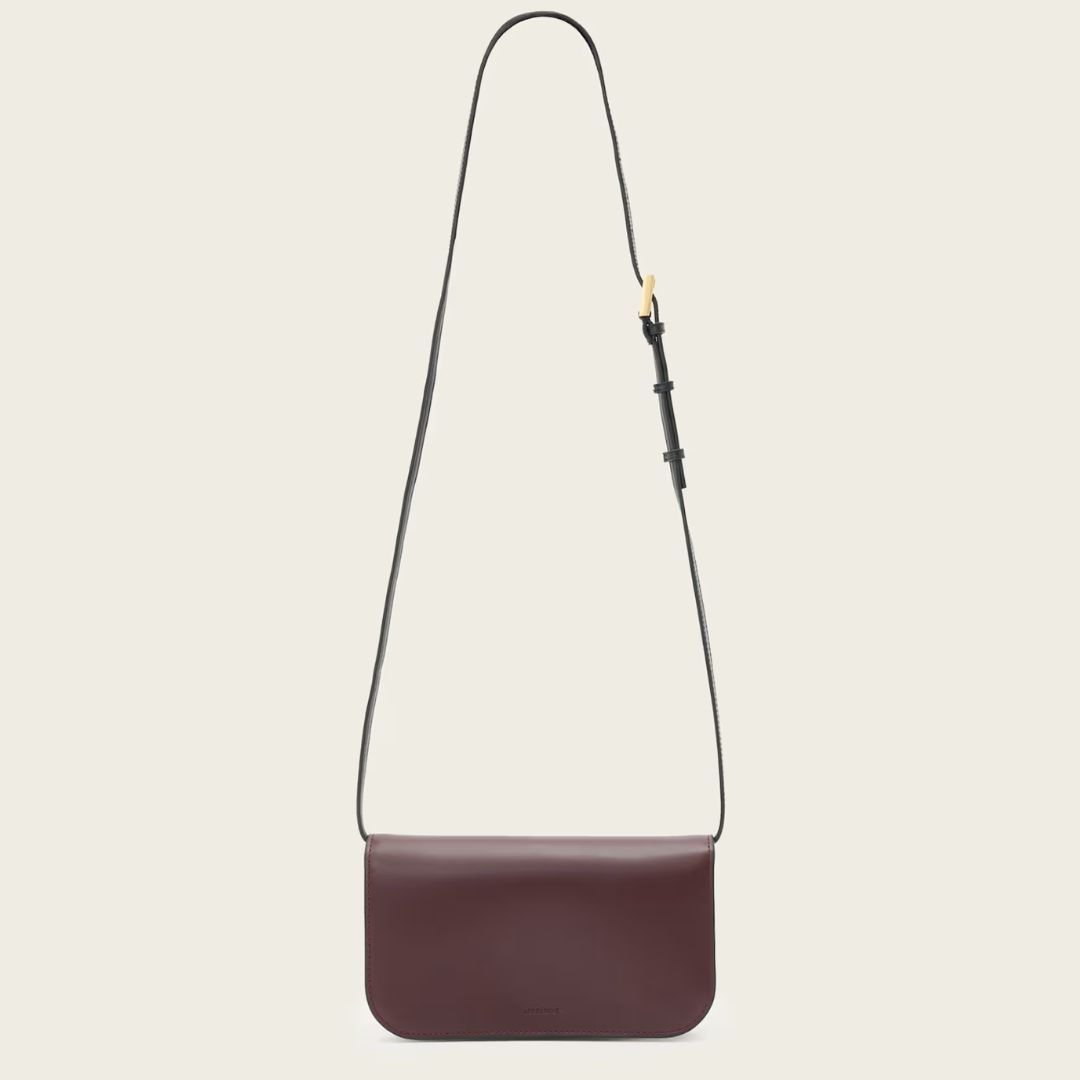 All Saints Maeve Leather Wallet Crossbody
