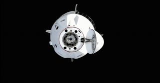 SpaceX Crew-6 Crew Dragon approaches the International Space Station on March 3, 2023.