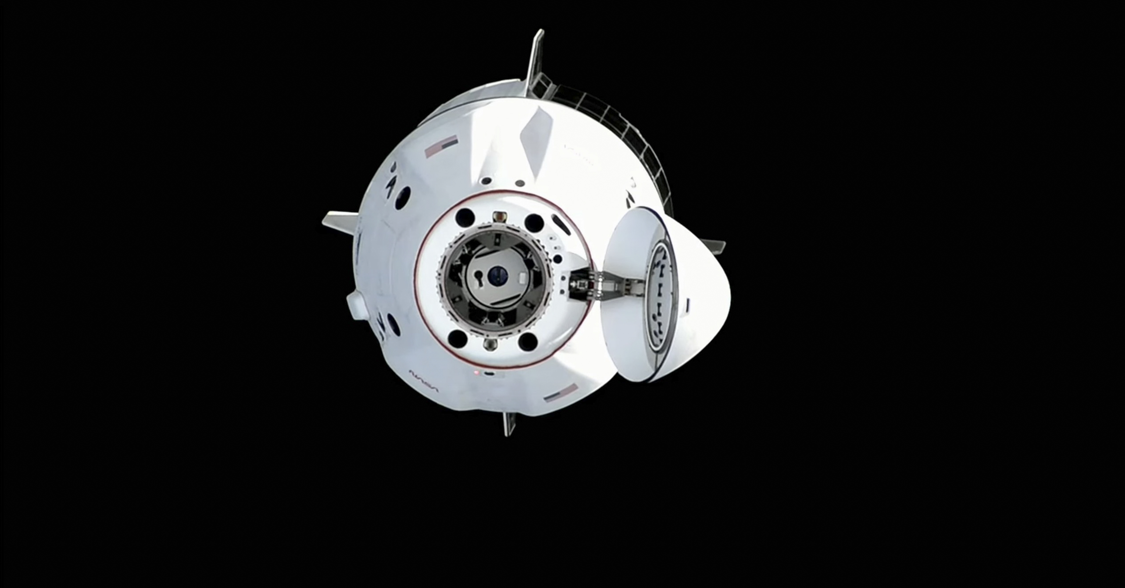 Top Stories Tamfitronics crew dragon with its hatch open