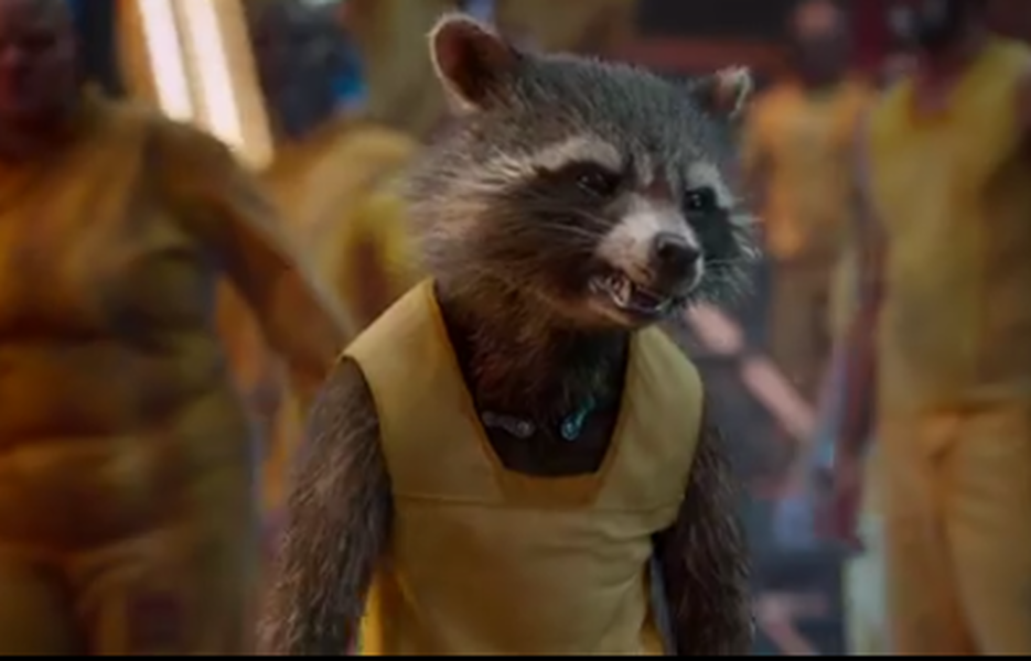 The new Guardians of the Galaxy trailer gives us more of that talking space raccoon