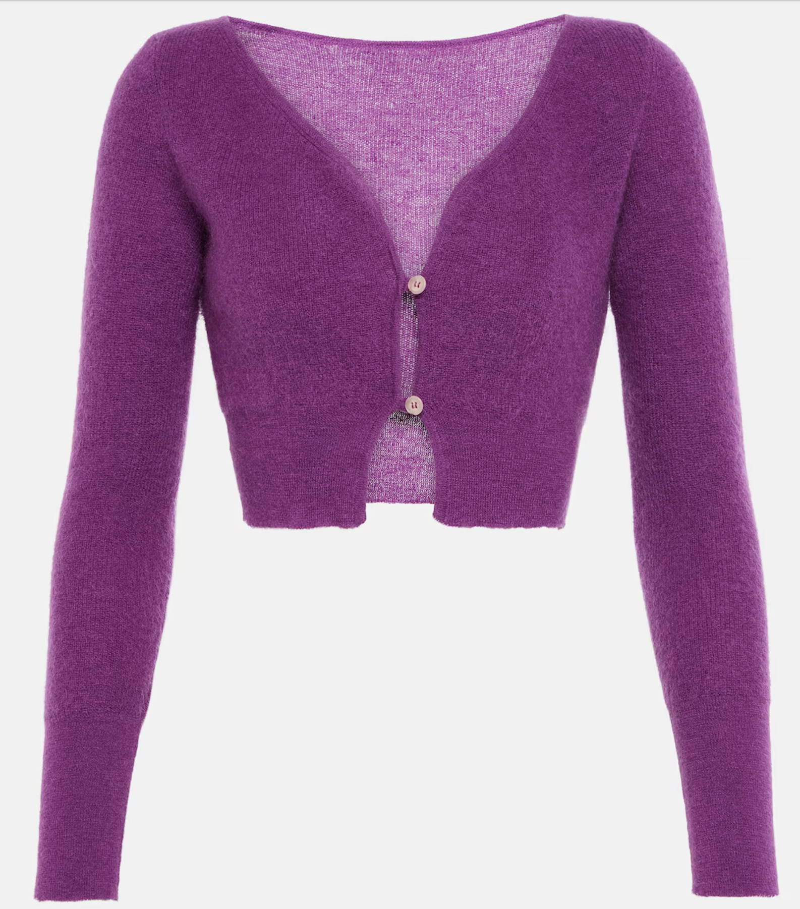 & Other Stories Cropped Rib-Knit Cardigan