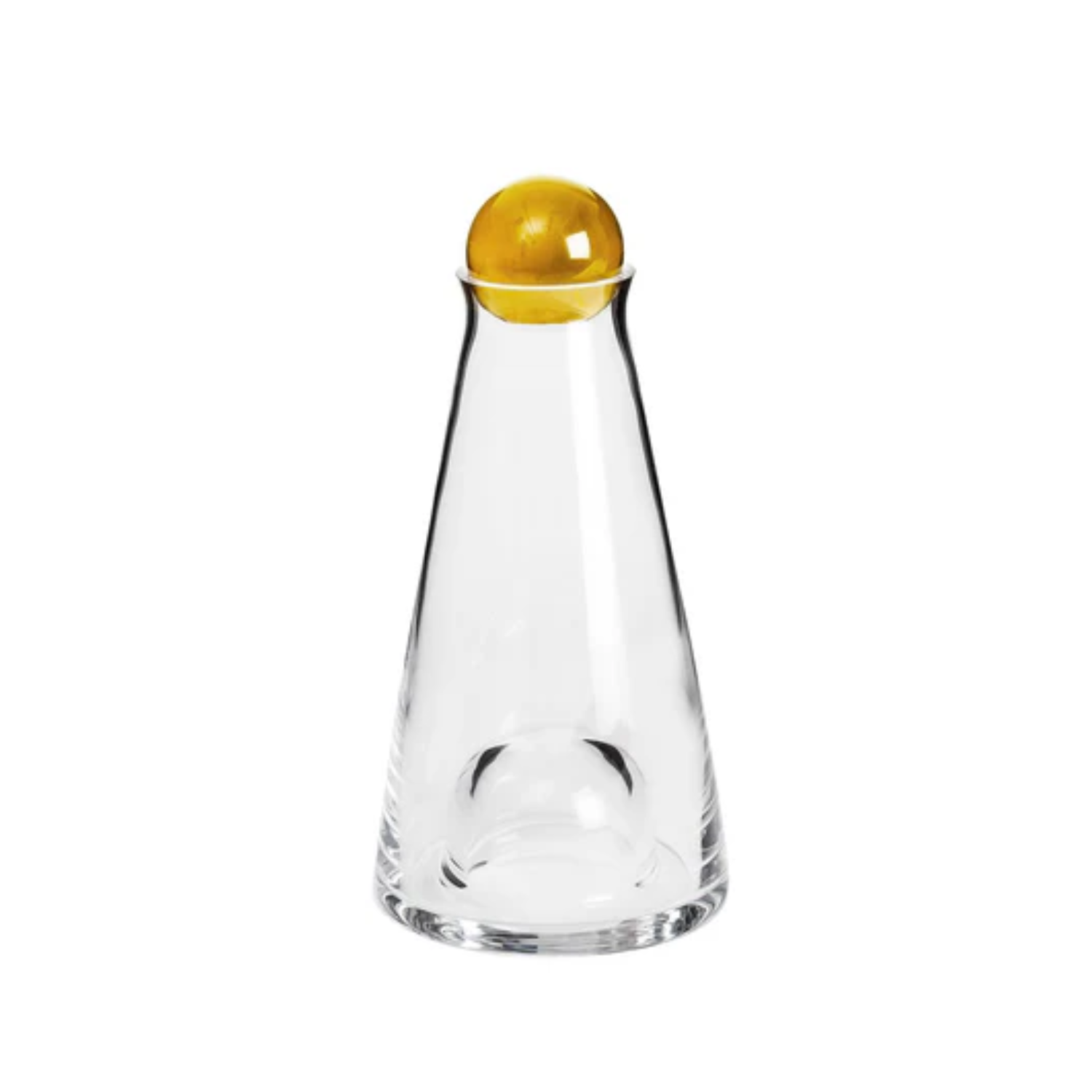 A mini amber and clear carafe by Design House Stockholm