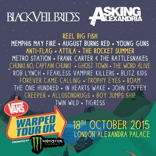 This year's Warped Tour UK takes place at London's Alexandra Palace