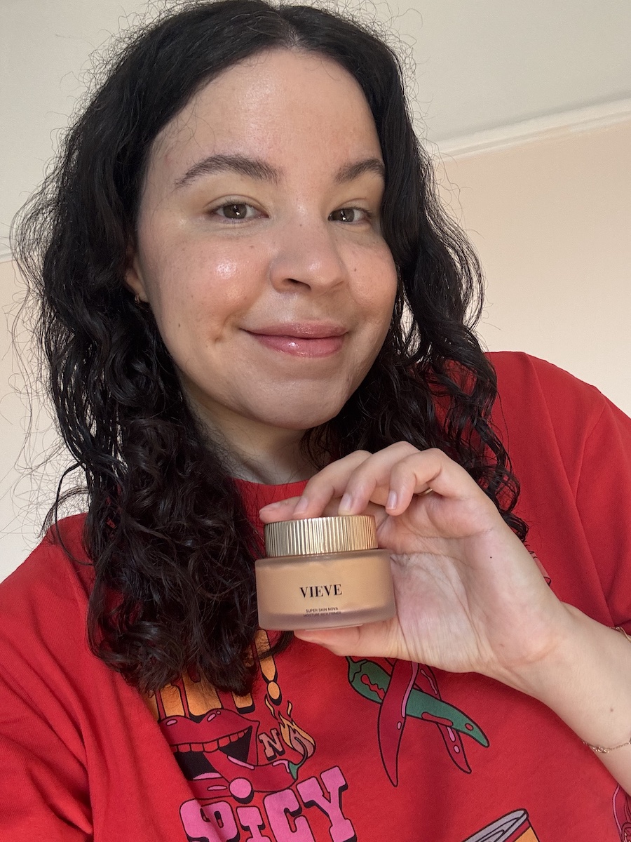 Mica Ricketts finished look with Vieve Super Skin Nova