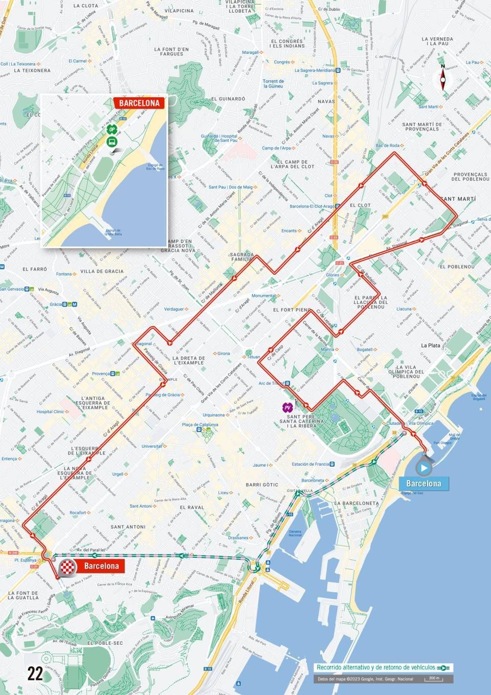 Vuelta a Espana 2023 stage 1 map