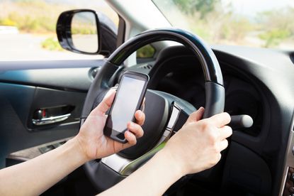 Texting and driving is banned in 44 states.