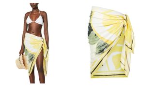 Lemon print sarong