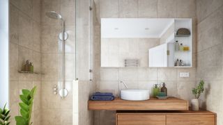 Modern Bathroom Interior stock photo