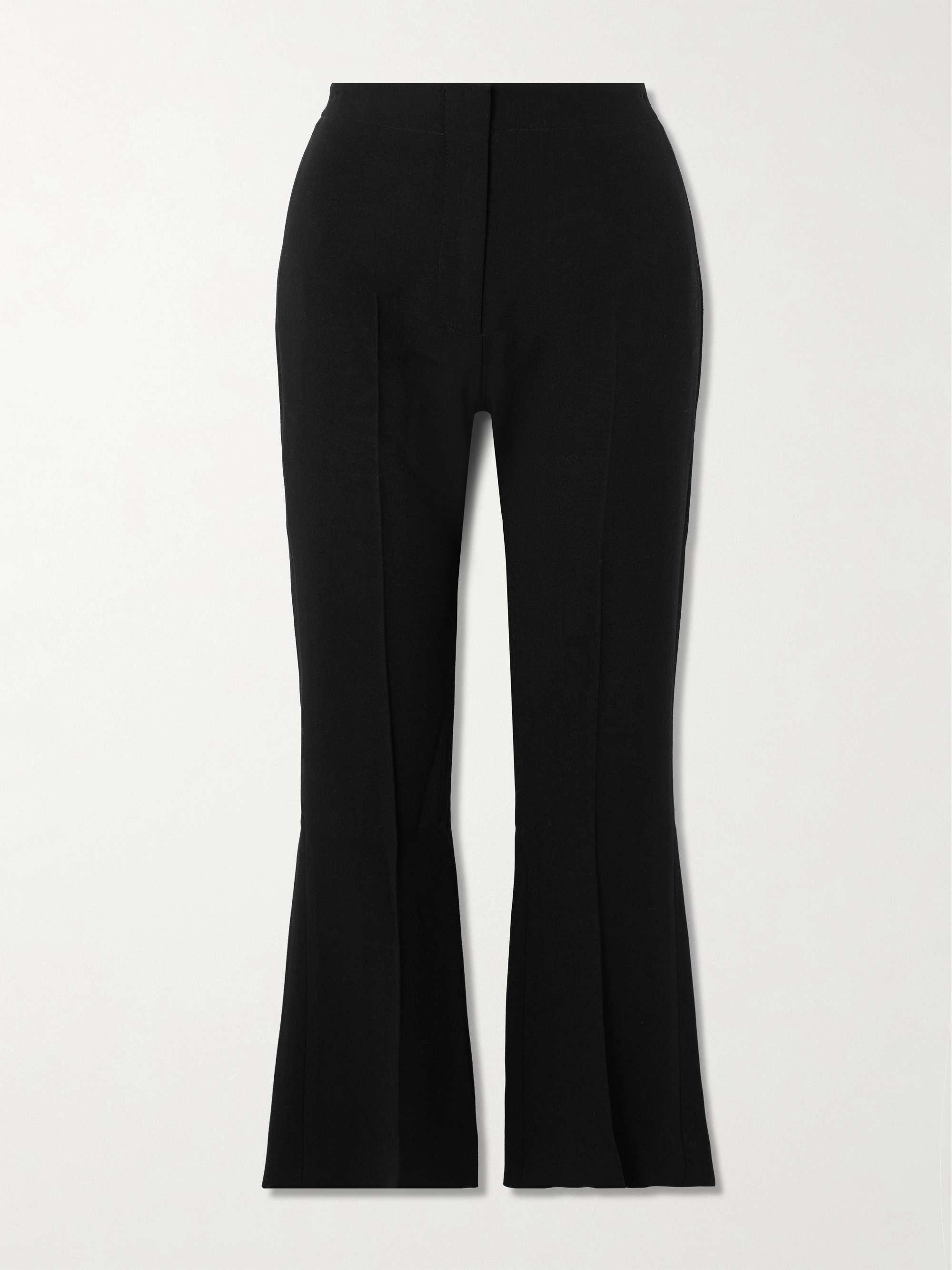Talia cut pleated pancake flared pants