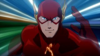 The Flash running in Justice League: The Flashpoint Paradox