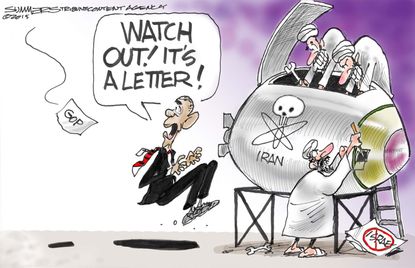 Political cartoon U.S. GOP Iran
