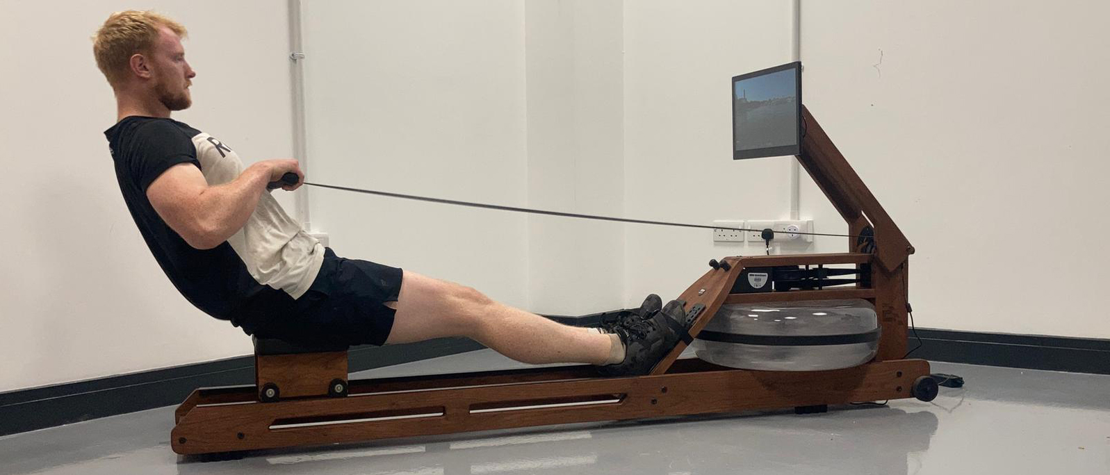 Ergatta Rower being tested by Live Science writer