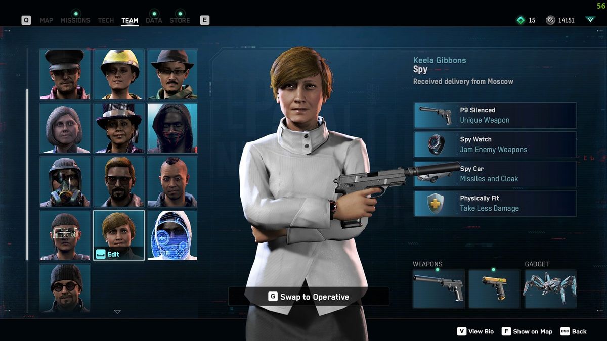 Watch Dogs Legion Character Spy