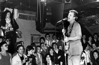 The Police onstage at CBGB