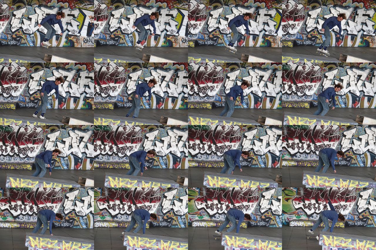 Skateboarder in 20fps sequence taken with the Sony Cyber-shot RX10 IV