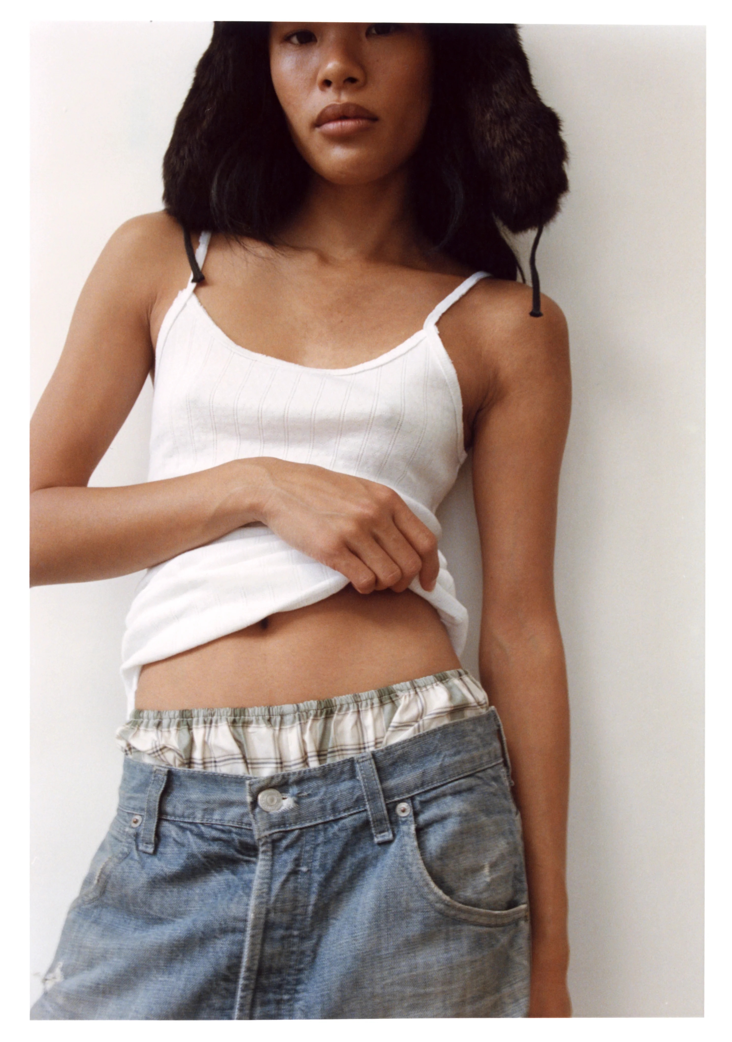Charlie Beads, Starla White Waffle Tank Top