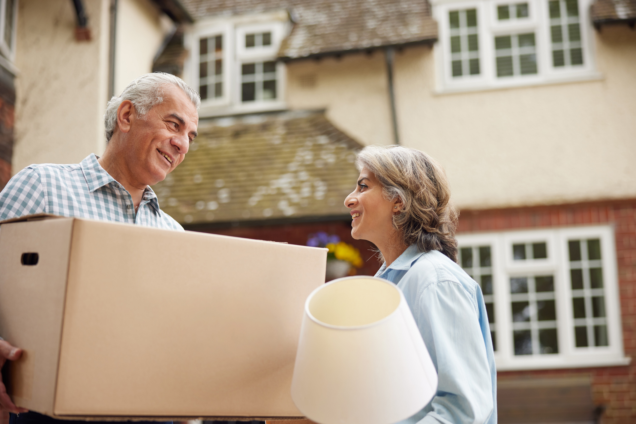 Downsizing couple moving to a smaller home