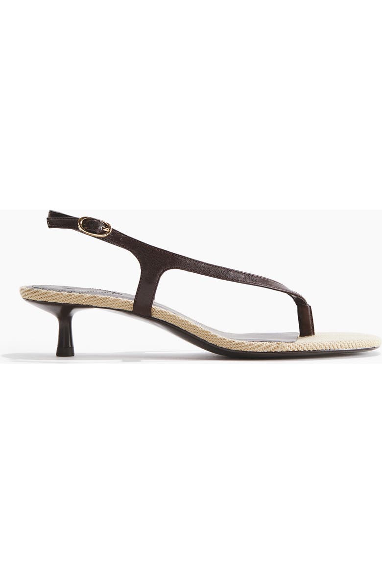 Kitten-Heeled Sandals