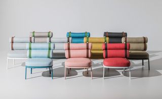 Patricia Urquiola's 'Roll' chairs for Kettal at Downtown Design