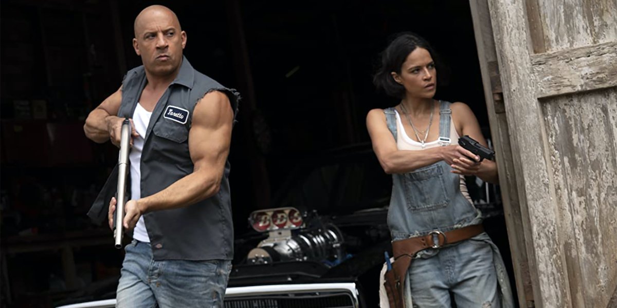 Vin Diesel and Michelle Rodriguez in F9