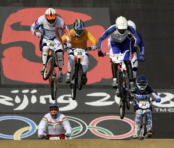 Shanaze Reade in action at the 2008 Beijing Olympics